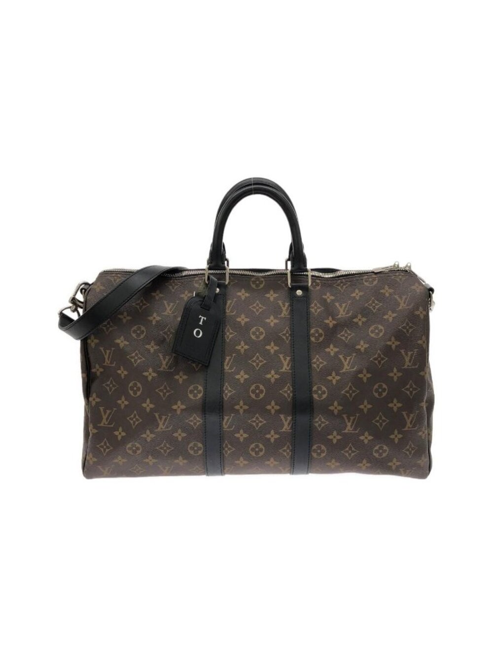 Louis Vuitton Monogram Macassar Keepall Bandouliere 45 Boston Bag